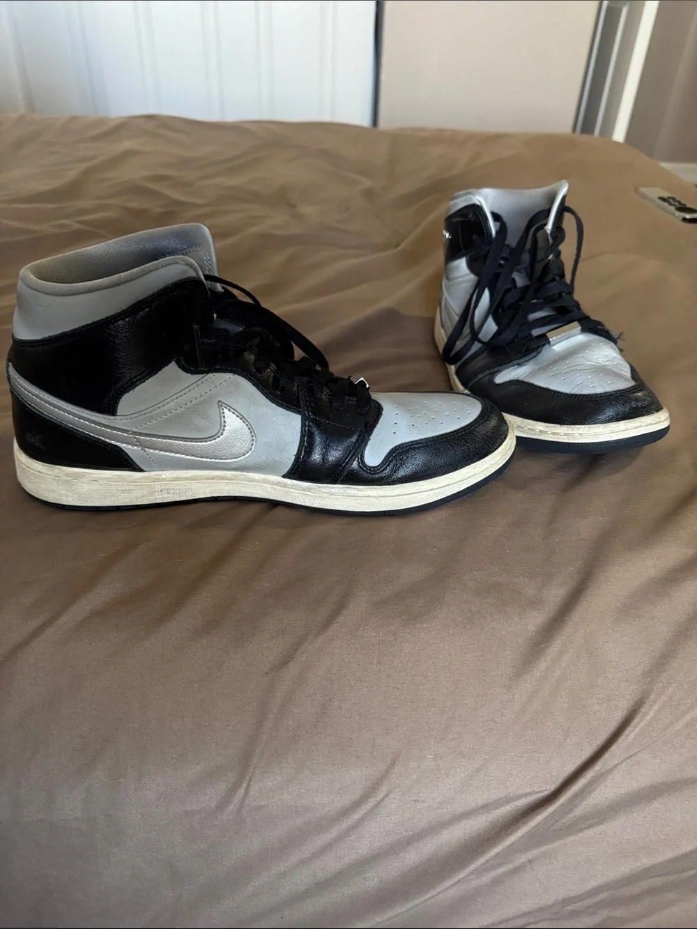 Jordan Men’s High-Top Sneakers in Black and Gray